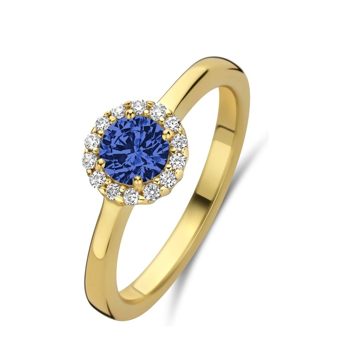 Ladies' Ring New Bling 9NB-1540-54 14 Golden Blue
