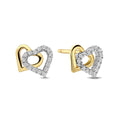 Ladies' Earrings New Bling 9NB-1435 Golden