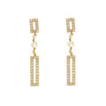 Ladies' Earrings New Bling 9NB-PRL11C Golden