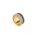 Ladies' Ring Guess JUBR05140JWYGBL52 12 Golden Blue